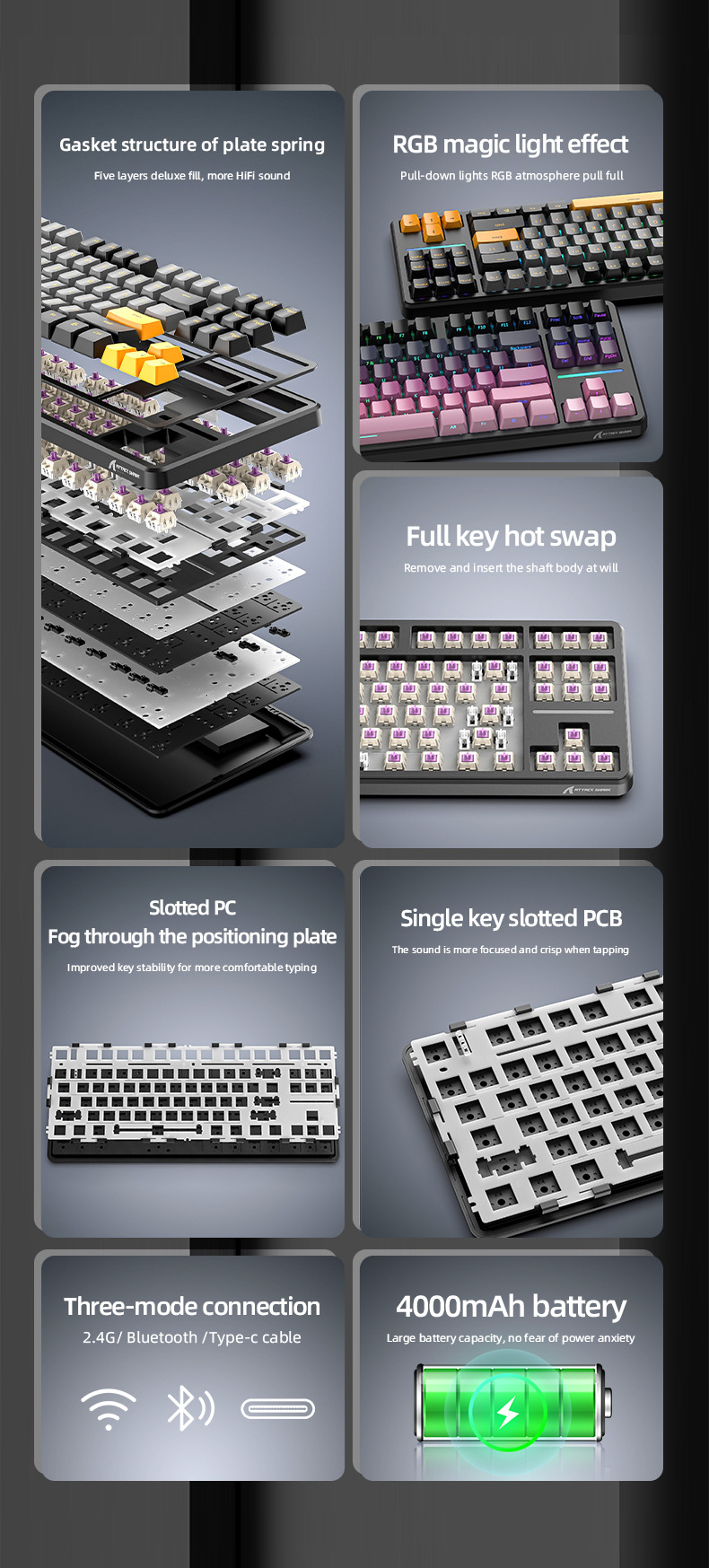 Angriffs-Hai-X87-87-Tasten-Tri-Mode-Mechanische-Gaming-Tastatur-Dichtung-Struktur-Heiszlig-austausch-2023448-3